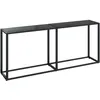 Image de vidaXL Table console Noir 180x35x75,5 cm Verre trempÂ¿Â¿