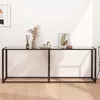 Image de vidaXL Table console Transparent 200x35x75,5 cm Verre trempÃ©
