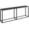 Image de vidaXL Table console Noir 200x35x75,5 cm Verre trempÂ¿Â¿