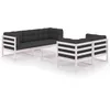 Image de Vidaxl Salon De Jardin 6 Pcs Avec Coussins Bois De Pin Massif