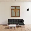 Image de Vidaxl Salon De Jardin 5 Pcs Avec Coussins Bois De Pin Massif