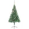 Image de VIDAXL Arbre de No?l artificiel avec LED et boules 150 cm 380 branches