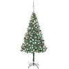 Image de VIDAXL Arbre de No?l artificiel LED et boules et pommes de pin 180 cm