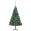 Image de VIDAXL Arbre de No?l artificiel avec LED et boules Vert 150 cm PVC