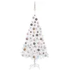 Image de VIDAXL Arbre de No?l artificiel avec LED et boules Blanc 150 cm PVC