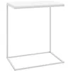 Image de Vidaxl Table D'appoint Blanc 55x35x66 Cm AgglomÃ©rÃ©