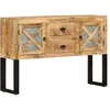 Image de vidaXL Buffet 110x30x74 cm Bois de manguier brut