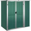 Image de Vidaxl Abri Ã Outils De Jardin Vert 161x89x161 Cm Acier GalvanisÃ©