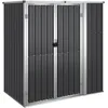 Image de Vidaxl Abri Ã Outils De Jardin Anthracite 161x89x161cm Acier GalvanisÃ©