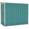 Image de Vidaxl Abri De Jardin Mural Vert 118x194x178 Cm Acier GalvanisÃ©