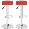 Image de vidaXL Tabourets de bar lot de 2 rouge bordeaux tissu