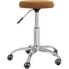 Image de vidaXL Chaise de bureau pivotante marron velours