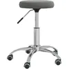 Image de vidaXL Chaise pivotante de bureau Gris foncÃ© Velours