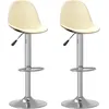 Image de Vidaxl Tabourets De Bar 2 Pcs CrÃ¨me Tissu