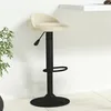 Image de vidaXL Tabouret de bar CrÃ¨me Velours
