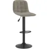 Image de vidaXL Tabouret de bar Gris clair Velours