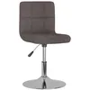 Image de vidaXL Tabouret de bar pivotant Taupe Tissu