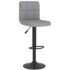 Image de vidaXL Tabouret de bar Gris clair Tissu