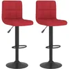 Image de vidaXL Tabourets de bar 2 pcs Rouge bordeaux Tissu