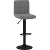 Image de vidaXL Tabouret de bar Gris foncÃ© Velours