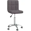 Image de vidaXL Chaise pivotante de bureau Taupe Tissu