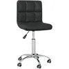 Image de vidaXL Chaise de bureau pivotante Noir Similicuir