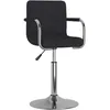 Image de vidaXL Tabouret de bar Noir Tissu