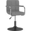 Image de vidaXL Tabouret de bar Gris clair Velours