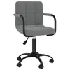 Image de Vidaxl Chaise Pivotante De Bureau Gris FoncÃ© Velours