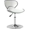 Image de vidaXL Tabouret de bar Blanc Similicuir