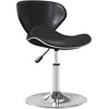 Image de vidaXL Tabouret de bar Noir Similicuir