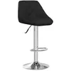 Image de vidaXL Tabouret de bar Noir Similicuir
