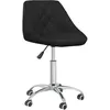 Image de vidaXL Chaise de bureau pivotante Noir Similicuir