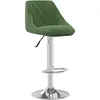 Image de Vidaxl Tabouret De Bar Vert FoncÃ© Velours