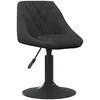 Image de vidaXL Tabouret de bar Noir Velours