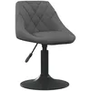 Image de vidaXL Tabouret de bar Gris foncÃ© Velours