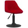 Image de vidaXL Tabouret de bar Rouge bordeaux Velours