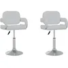 Image de Vidaxl Chaises Pivotantes De Salle Ã  Manger 2 Pcs Blanc Similicuir
