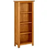 Image de Vidaxl BibliothÃ¨que Ã  4 Niveaux 45x22x110 Cm Bois De ChÃªne Massif