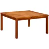 Image de Table Basse De Jardin CarrÃ©e Ã Lattes En Bois D'acacia Massif 85 X 85 X 45 Cm
