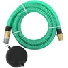 Image de vidaXL Tuyau d'aspiration avec raccords en laiton 25 m 25 mm Vert