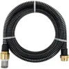 Image de vidaXL Tuyau d'aspiration avec raccords en laiton 7 m 25 mm Noir