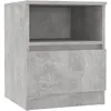 Image de Vidaxl Table De Chevet Gris BÃ©ton 40x40x50 Cm AgglomÃ©rÃ©