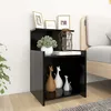 Image de Vidaxl Tables De Chevet 2 Pcs Noir 40x35x60 Cm AgglomÃ©rÃ©
