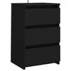 Image de Vidaxl Table De Chevet Noir 40x35x62,5 Cm AgglomÃ©rÃ©