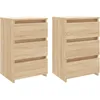 Image de Vidaxl Tables De Chevet 2 Pcs ChÃªne Sonoma 40x35x62,5 Cm AgglomÃ©rÃ©