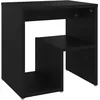 Image de Armoire de lit 40 x 30 x 40 cm Table de chevet en bois contreplaquÃ© noir
