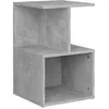 Image de Vidaxl Table De Chevet Gris BÃ©ton 35x35x55 Cm AgglomÃ©rÃ©