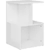 Image de Vidaxl Table De Chevet Blanc Brillant 35x35x55 Cm AgglomÃ©rÃ©