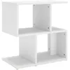 Image de Vidaxl Table De Chevet Blanc 50x30x51,5 Cm AgglomÃ©rÃ©